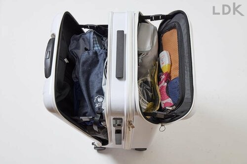 適当に放り込んでOK！ スーツケースおすすめ イメージ