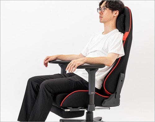 座面は少しやわらか ゲーミングチェアおすすめ イメージ
