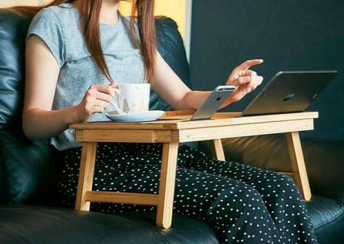 机がないならコレ！「BIRDROCK HOME 多目的ラップトレイ」 イメージ2