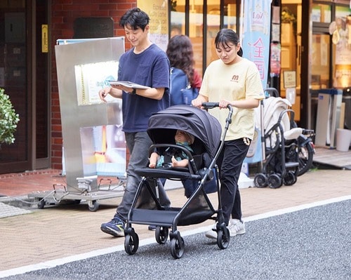 振動吸収性能：シート部にどれだけ振動が伝わるかどうか B型ベビーカーおすすめ イメージ