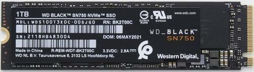 M.2 SSDおすすめ ウエスタンデジタル WD Black SN750 WDS100T3X0C イメージ1