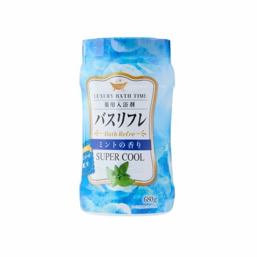 夏用クール入浴剤おすすめ ライオンケミカル バスリフレ スーパークール ミントの香り 薬用入浴剤 680g SUPER COOL イメージ