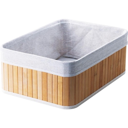 LDKベストバイ収納アイテム・インテリア雑貨おすすめ スタンダードプロダクツ バンブー ファブリック収納 M イメージ1