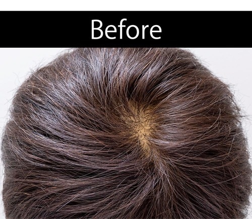 【仕上がり】髪を立ち上げ地肌が隠れた パウダーワックスおすすめ イメージ