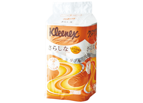 トイレ:トイレットペーパー:消臭:クリネックス:さらしな 12ロール ダブル(ホワイトブーケの香り)