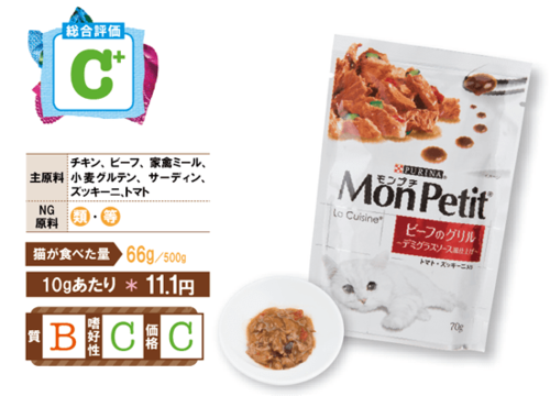 猫:ネコ:キャット:キャットフード:ウエット:ネスレ:モンプチ ラ・キュイジーヌ ビーフのグリル デミグラスソース仕上げ
