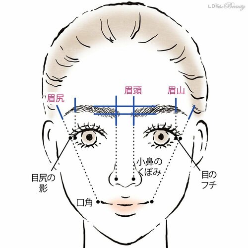 アイブロウペンシルと定規を使ってお手入れのガイドラインを引いてみよう! 眉のお手入れ方法&描き方のコツおすすめ イメージ
