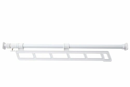 押し入れ収納グッズおすすめ 平安伸銅工業 押入れスライドハンガー ホワイト 突っ張り式 イメージ1