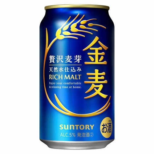 発泡酒おすすめ サントリー 金麦 350ml×24本 イメージ