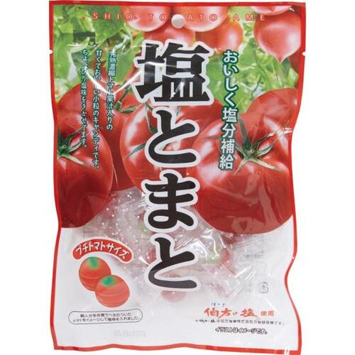 50位: トマト感が強く塩と合わず宮川製菓「塩とまと飴 」 塩飴おすすめ イメージ