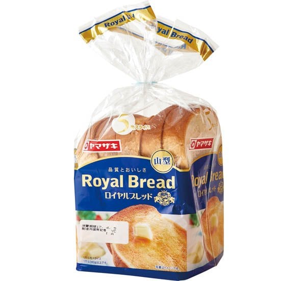ヤマザキ:ロイヤルブレッド:山型:食パン:トースト:生食