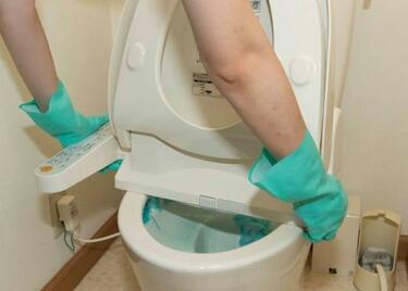 掃除スゴ技 トイレの便座カバー汚れ いつもの洗剤でキレイになります Ldk が比較 360life サンロクマル