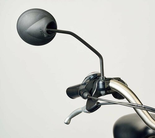 邪魔になりにくさ：車両や肩幅よりやや横に出る 自転車用ミラーおすすめ イメージ