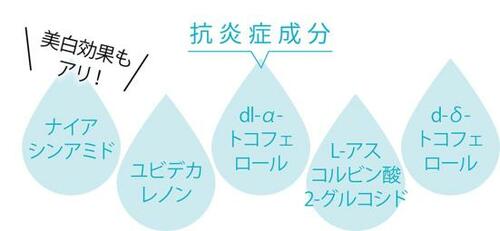 ベストのワケ:手荒れ予防に有効な抗炎症成分が豊富!