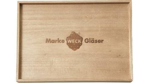 ナチュラルキッチン:木製トレーWECKロゴ入り:キッチングッズ