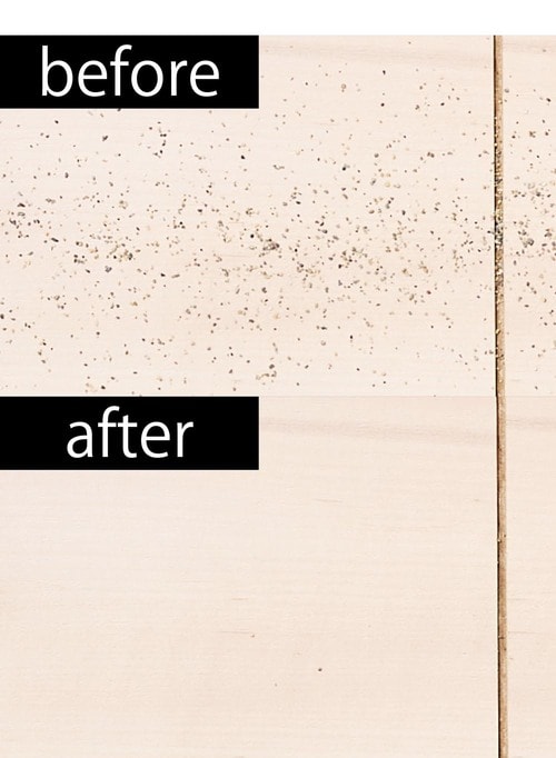 フローリングのゴミをほぼ吸い取った イメージ