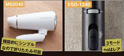 低価格ドライヤーは温風2段階+冷風の3モードが基本 ドライヤーおすすめ イメージ