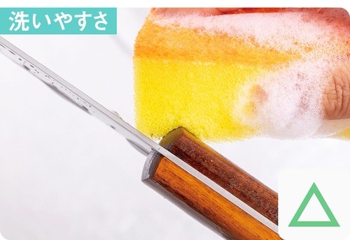 使いやすさ：△ 三徳包丁おすすめ イメージ