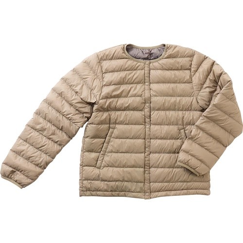 ライトダウンおすすめ トップバリュ TVC ウォッシャブルダウン ノーカラージャケット レディス/ブラウン イメージ1