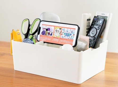 スマホスタンドにもなる！ ツールボックスおすすめ イメージ