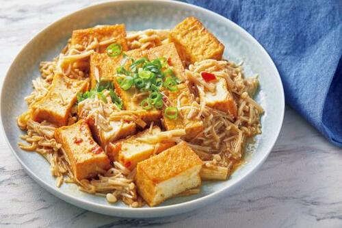 アレンジレシピ1：厚揚げ麻婆風 イメージ