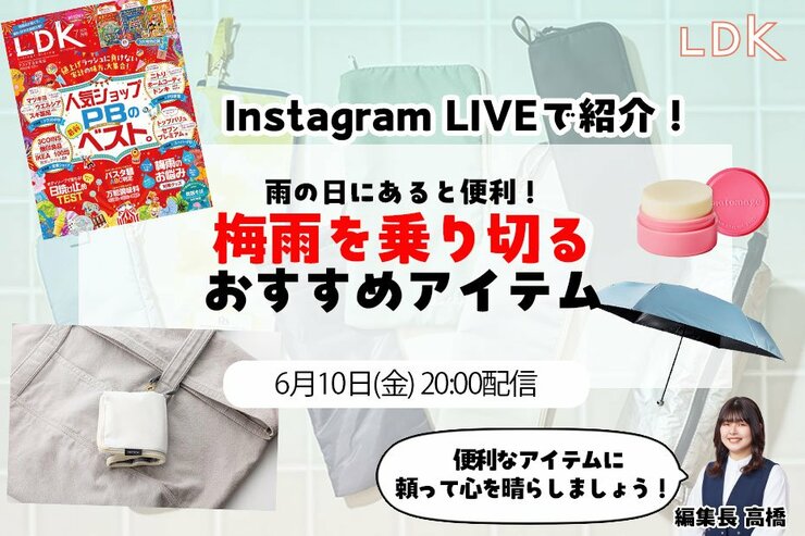 【6/10LDKインライ】濡れた折りたたみ傘はこのケースに入れよ！ 梅雨を快適に乗り切る便利グッズを紹介