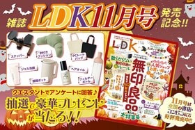 雑誌『LDK』読者プレゼント応募ページ　アンケートに答えて豪華プレゼントをゲット♡