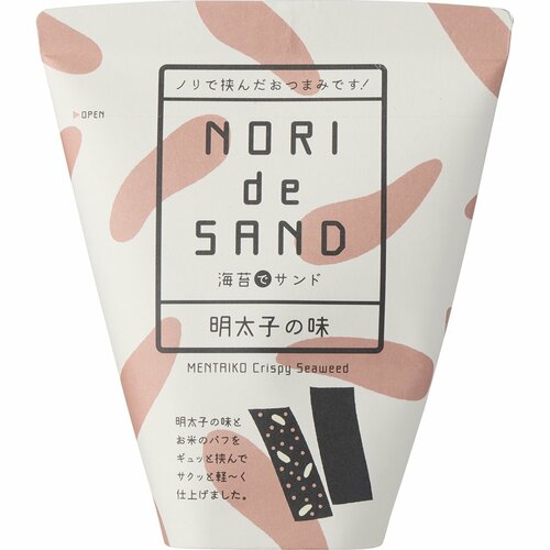 おつまみ海苔おすすめ サンエイ海苔 海苔でサンド 明太子の味 イメージ