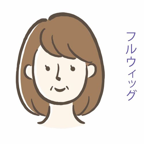 フルウィッグ ウィッグおすすめ イメージ