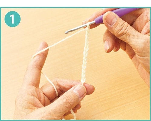 「細編み」の編み方 イメージ