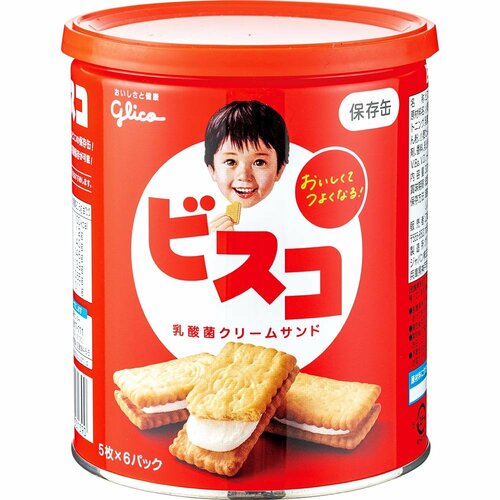防災食おすすめ 江崎グリコ ビスコ 保存缶 イメージ1