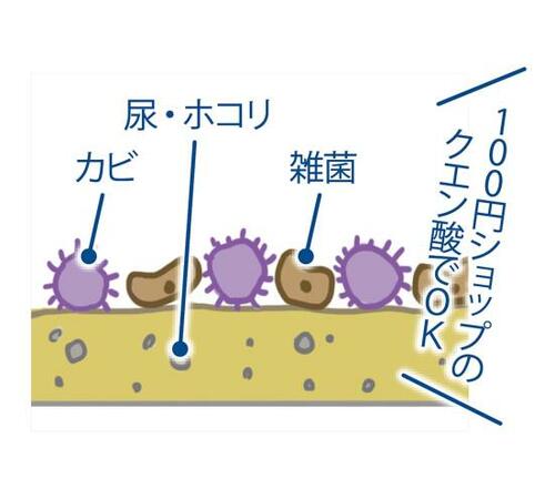 【アイテム】黄ばんだトイレの床や壁はクエン酸でキレイに!