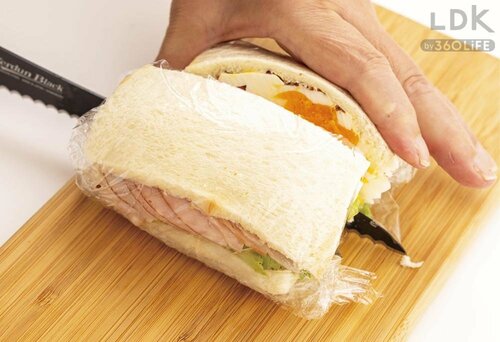 3:ラップまでしっかり切る パン切り包丁おすすめ イメージ