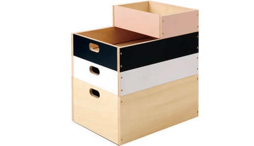 MOHEIM:LINDEN BOX:LINDEN:BOX half:汚部屋:部屋:片付け:収納:雑貨:カゴ:箱