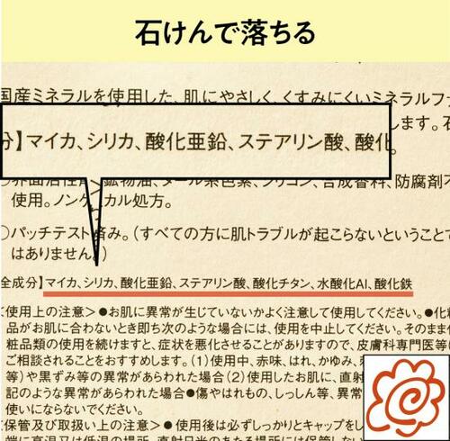 【落とし穴１】石鹸では落ちにくいものもある！ ミネラルファンデーションおすすめ イメージ