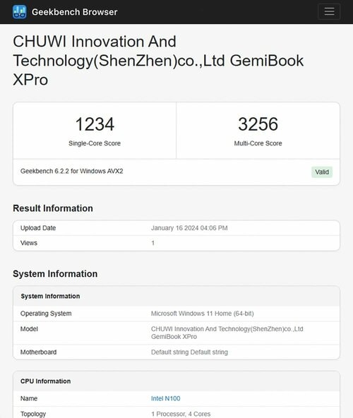 基本性能測定：Geekbench 6 情熱価格「MUGA ストイックPC5」おすすめ イメージ