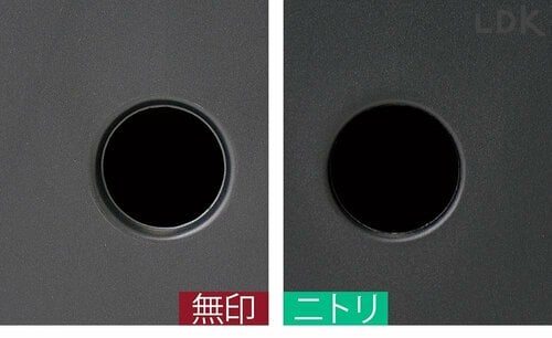 穴が少し違う 無印良品のダークグレーのファイルボックスおすすめ イメージ