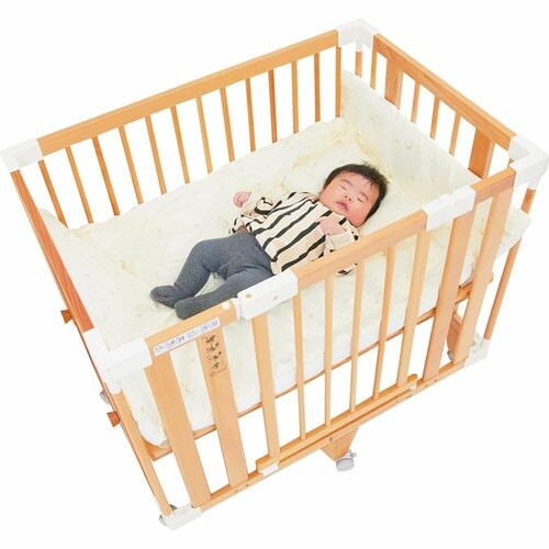 段差調整も細かくできる ベビーベッドおすすめ イメージ