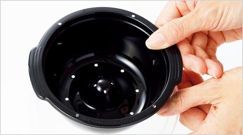 感動ポイント2:底の出っぱりが余分な水分を逃す おすすめの冷凍ごはん保存容器おすすめ イメージ