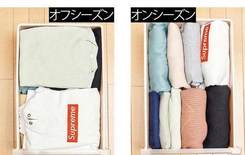 2.衣装ケースに入れる洋服は立てて置くだけじゃもったいない イメージ