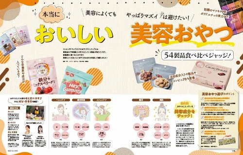 本当においしい美容おやつ 54製品食べ比べジャッジ! 美容おやつおすすめ イメージ