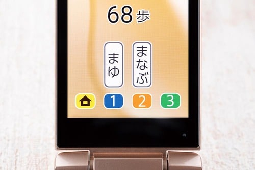 ワンタッチで即電話できる ガラホおすすめ イメージ