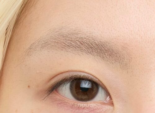 美眉度&自眉抑え度:黒眉からムラのない淡色トレンド眉に 眉コンシーラーおすすめ イメージ