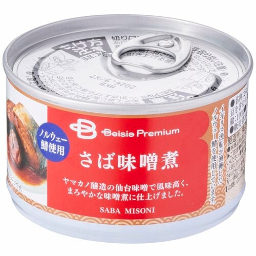 ベイシアプレミアム（缶詰＆乾物）おすすめ ベイシアプレミアム ノルウェーのさば味噌煮 イメージ