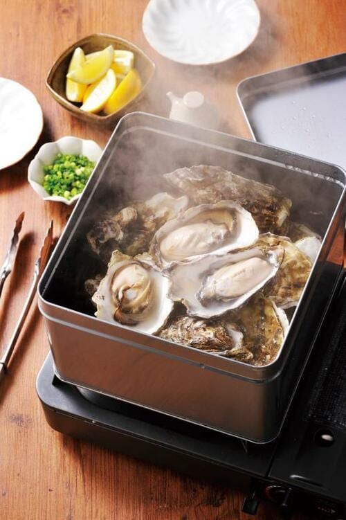 特選14：缶ごと蒸し焼きする斬新さ牡蠣のカンカン焼きセット イメージ