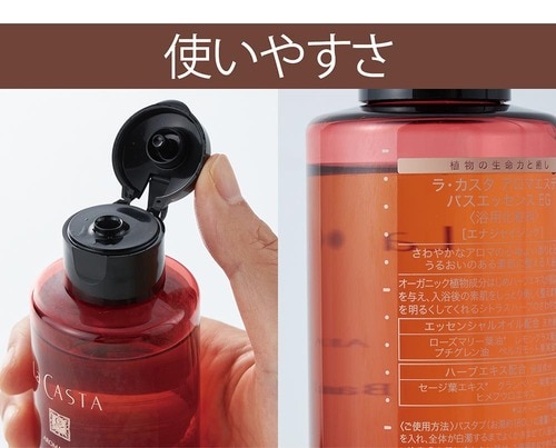 片手で開けられて1回分の使用量がわかりやすい イメージ