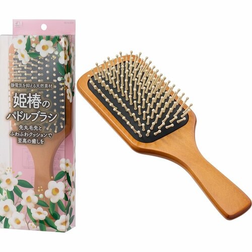ヘアブラシおすすめ 貝印 姫椿のパドルブラシ イメージ1