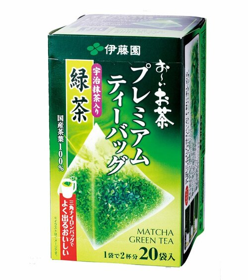 伊藤園:お~いお茶 プレミアムティーバッグ 宇治抹茶入り緑茶:飲料