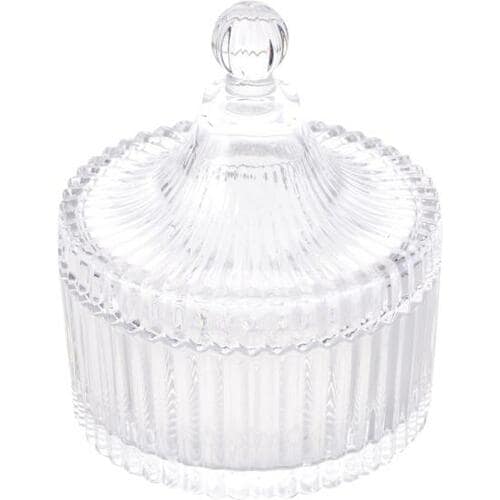 ナチュラルキッチン:ガラスインテリアキャニスター フリル:小物収納