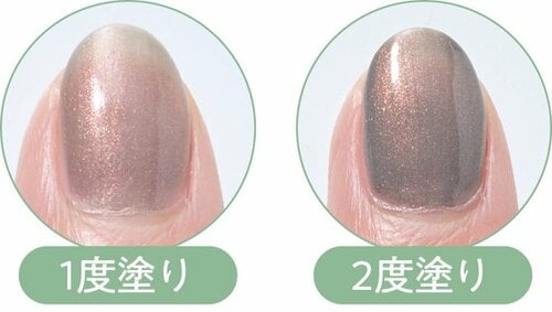 仕上がり：ムラになりにくく発色もよい マニキュア・ネイルポリッシュおすすめ イメージ